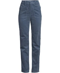 Lands' End Women's Tall Corduroy High Rise Rail Straight Leg Pants