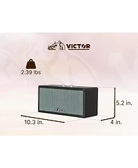 Victor Vas-3003 Portable Bluetooth Speaker with Radio and Usb Reader - Cream