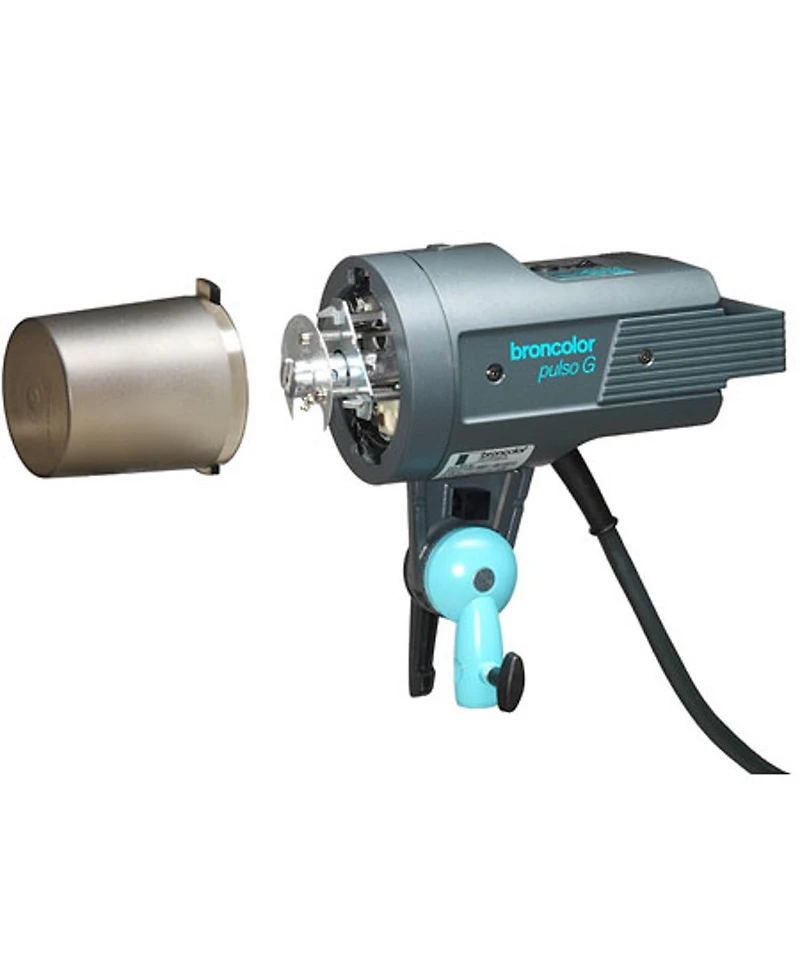 Broncolor Pulso G 1600 Ws Lamphead with Flash Tube, Modeling Lamp, Clear Protecting Glass Dome/Plate and Cap
