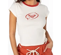 Roxy Women's Saturn Classic 90s Baby Crewneck Top
