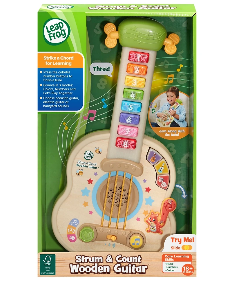 VTech Count Strum Wooden Guitar