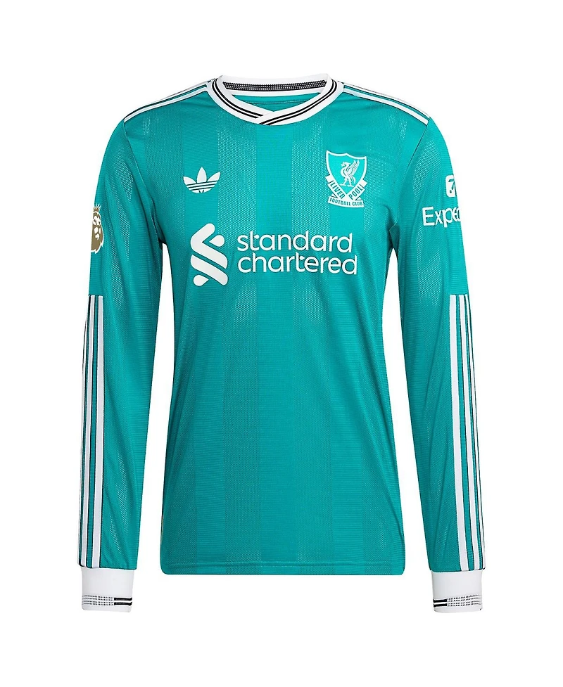 Adidas Men's Virgil van Dijk Green Liverpool 2025/26 Third Authentic Long Sleeve Player Jersey