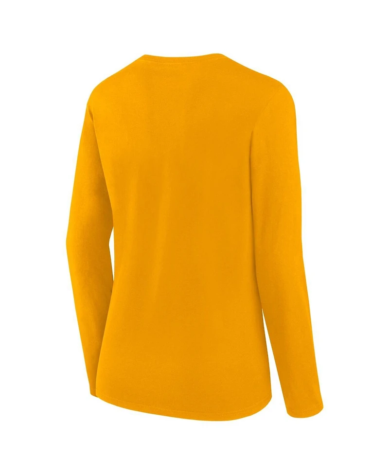 Fanatics Women's Gold Golden State Warriors Top Baller Long Sleeve T-Shirt