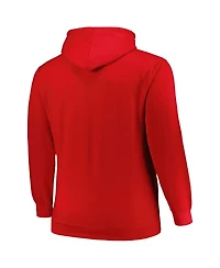 Mitchell & Ness Men's Red Chicago Bulls Hardwood Classics Big Tall Pullover Hoodie