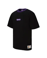 Mitchell & Ness Men's and Women's Black Toronto Raptors Playmaker Logo T-Shirt