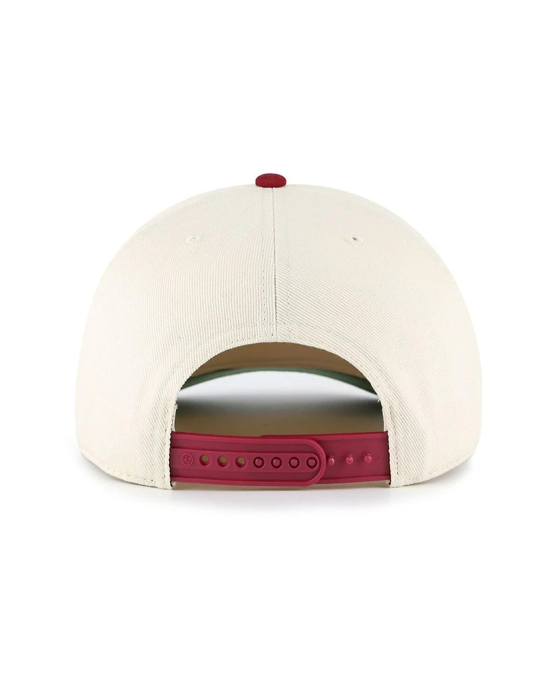 '47 Brand Men's Cream/Wine Cleveland Cavaliers Pomona Two-Tone Rope Hitch Adjustable Hat