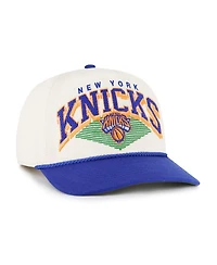 '47 Brand Men's Cream/Blue New York Knicks Pomona Two-Tone Rope Hitch Adjustable Hat