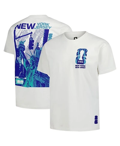 Outerstuff Men's Cream 2026 Fifa World Cup New York Host City Local Oversized T-Shirt