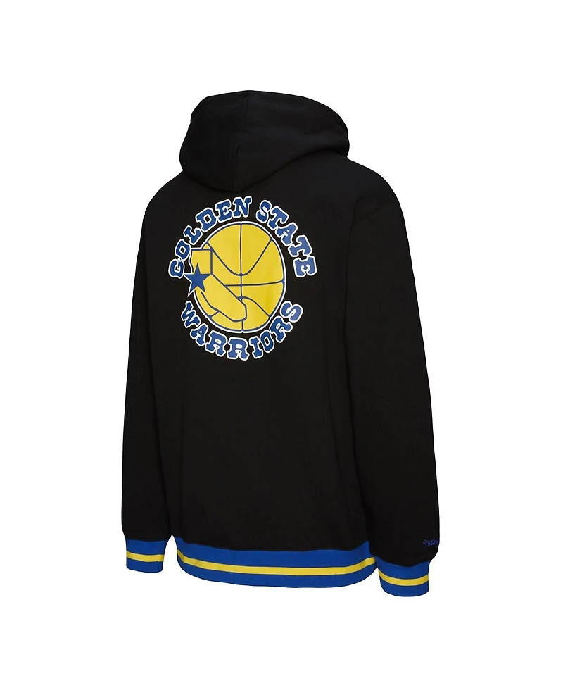 Mitchell & Ness Men's and Women's Black Golden State Warriors Heavyweight Hoodie