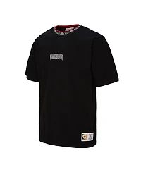 Mitchell & Ness Men's and Women's Black Vancouver Grizzlies Playmaker Logo T-Shirt