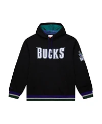 Mitchell & Ness Men's and Women's Black Milwaukee Bucks Heavyweight Hoodie