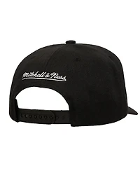 Mitchell & Ness Men's Black Charlotte Hornets Tilted Pro Pinch Adjustable Hat
