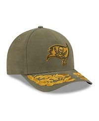 New Era x Alpha Industries Men's Olive Tampa Bay Buccaneers A-Frame 9FORTY Adjustable Hat