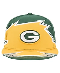 New Era Men's Green/Gold Green Bay Packers Break 59FIFTY Fitted Hat