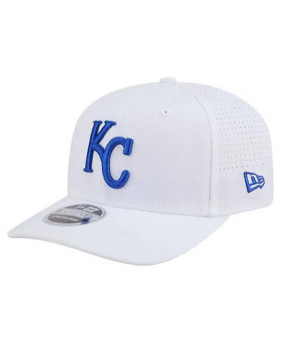 New Era Men's White Kansas City Royals Coolera 9SEVENTY Adjustable Hat