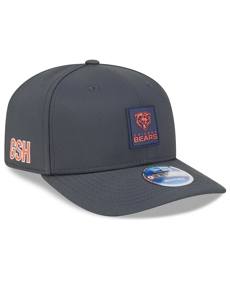 New Era Men's Charcoal Chicago Bears 2025 Sideline Cold Weather 9SEVENTY Adjustable Hat