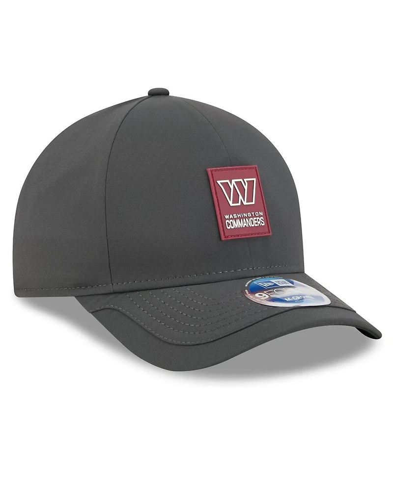 New Era Men's Charcoal Washington Commanders 2025 Sideline Cold Weather 9FORTY M-Crown Adjustable Hat