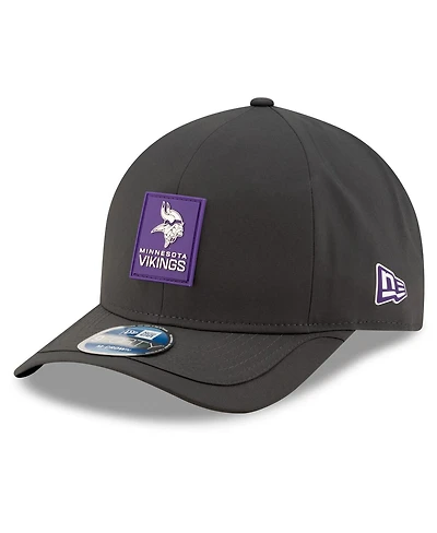 New Era Men's Charcoal Minnesota Vikings 2025 Sideline Cold Weather 9FORTY M-Crown Adjustable Hat