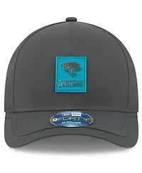 New Era Men's Charcoal Jacksonville Jaguars 2025 Sideline Cold Weather 9FORTY M-Crown Adjustable Hat
