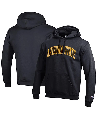 Champion Men's Black Arizona State Sun Devils Basic Arch Fleece Pullover Hoodie