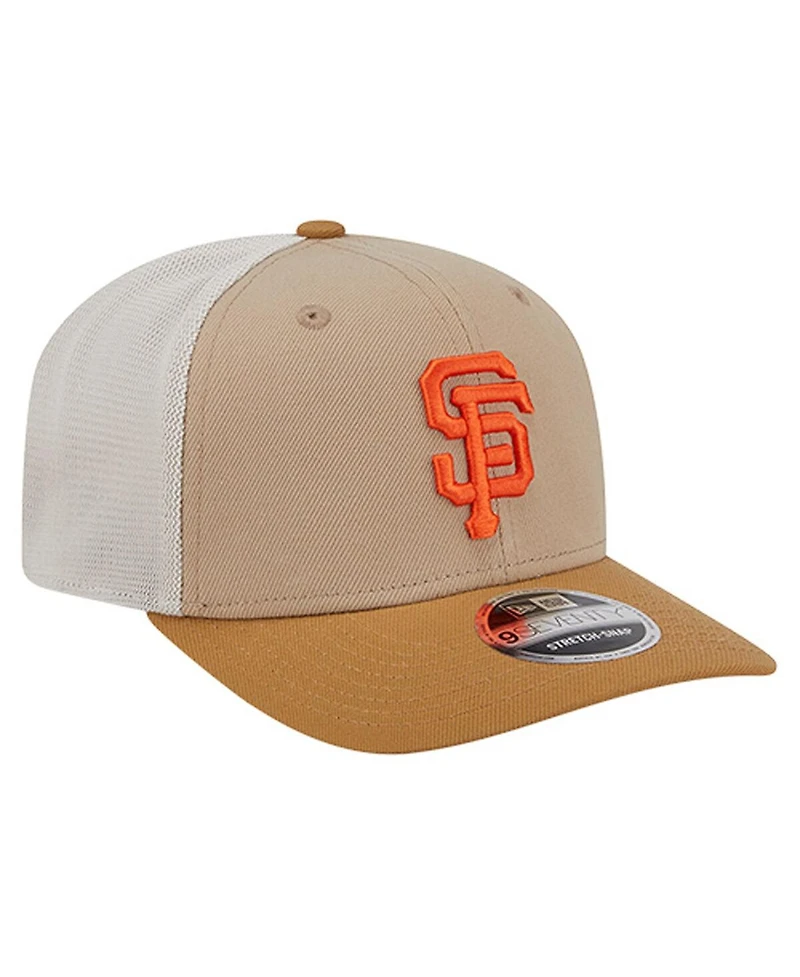 New Era Men's Stone San Francisco Giants 9SEVENTY Trucker Adjustable Hat