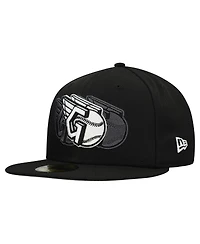 New Era Men's Black Cleveland Guardians Tri-Hit 59FIFTY Fitted Hat