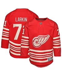 Outerstuff Big Boys and Girls Dylan Larkin Red Detroit Wings Centennial Replica Player Jersey