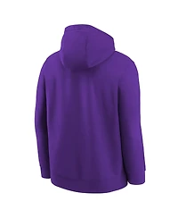 Nike Big Boys and Girls Purple Los Angeles Lakers 2025/26 Club Fleece Practice Hoodie