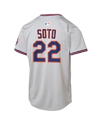 Nike Big Boys and Girls Juan Soto Gray New York Mets Limited Player Jersey