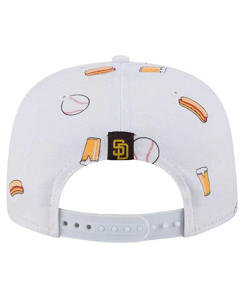 New Era Men's White San Diego Padres Team Cheer Rope 19TWENTY Adjustable Hat