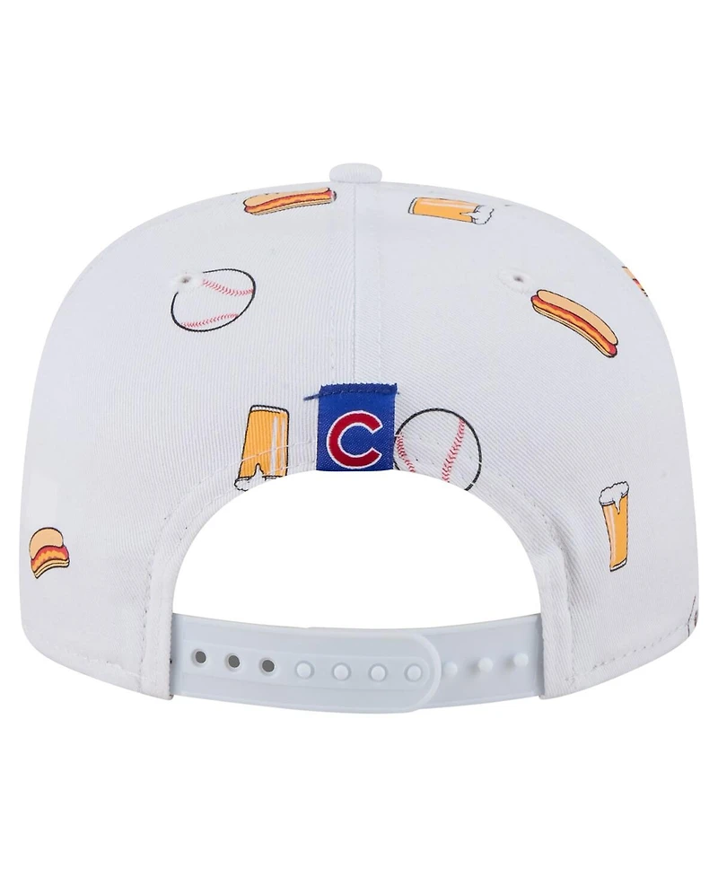 New Era Men's White Chicago Cubs Team Cheer Rope 19TWENTY Adjustable Hat