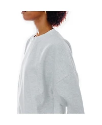 Gameday Couture Women's Ash Detroit Lions Gridiron Goals Premium Drop Shoulder Pullover Sweatshirt