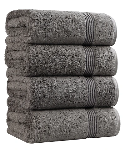 Superior Solid Quick Drying 100% Egyptian Cotton 4-Pc Bath Towel Set