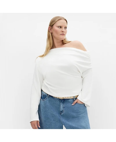 City Chic Women's Imani Off Shoulder Long Sleeve Top