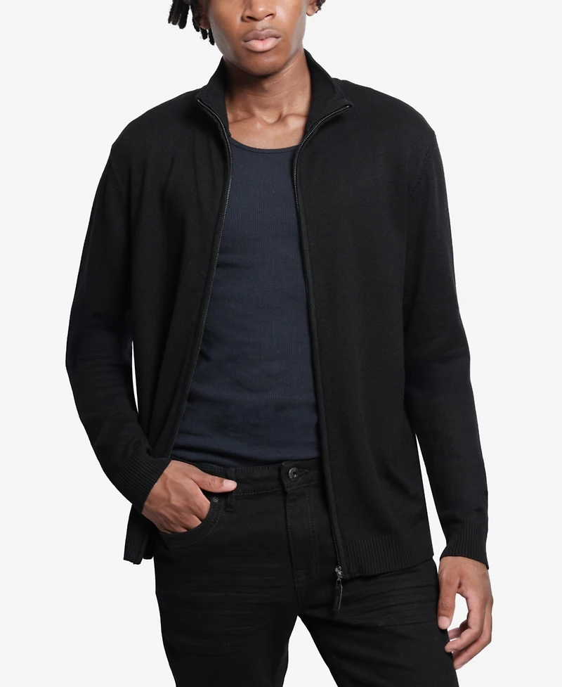 Xray Men's Full Zip Mock Neck Sweater