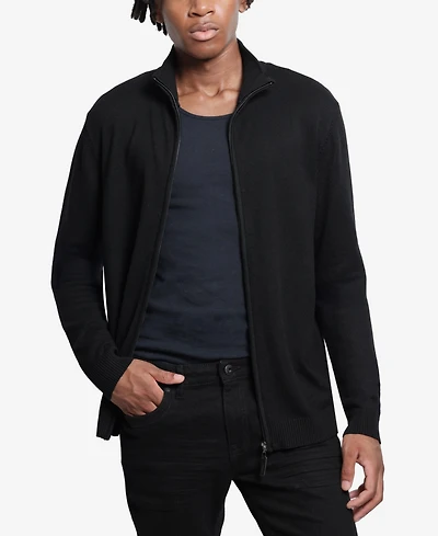 Xray Men's Full Zip Mock Neck Sweater