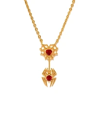 Girls Crew Marvel's Spider-Man Crystal Web of Love Necklace