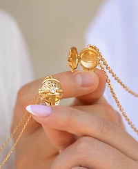 Girls Crew Star Wars Millennium Falcon Locket Gold Plated Necklace