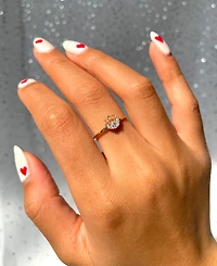 Girls Crew Crystal Star Wars Rebel Alliance Insignia Gold Plated Adjustable Rings