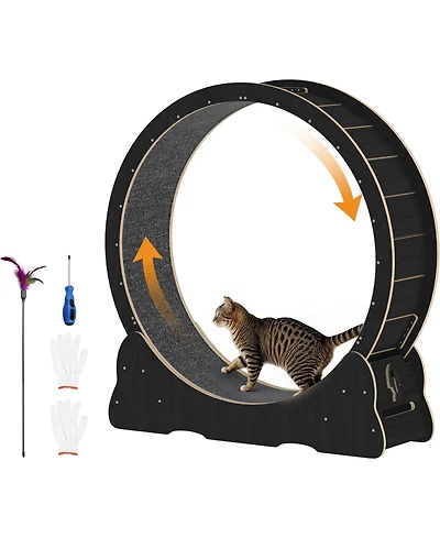 Aecojoy 43.3'' Cat Wheel for Indoor Cats