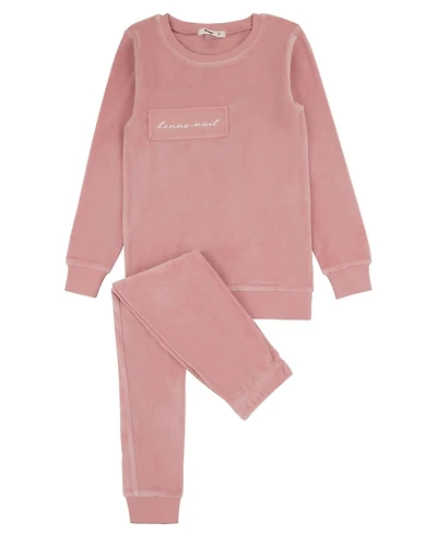 NoggiWear Baby Velour Patch Loungewear Set
