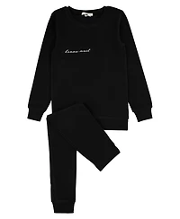 NoggiWear Baby Velour Patch Loungewear Set