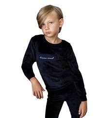 NoggiWear Baby Velour Patch Loungewear Set