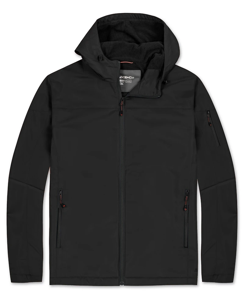 Hawke & Co. Men's Grid Fleece Lined Tri Climate Long-Sleeve Jacket
