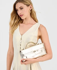 I.n.c. International Concepts Avahh Sculpted Clutch, Exclusively at Macy's - Metallic