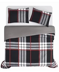 Truly Soft Danbury Plaid 3-Pc. Duvet Set, King