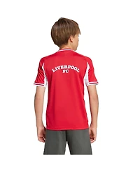 Adidas Big Boys and Girls Red Liverpool Full-Button Baseball Jersey