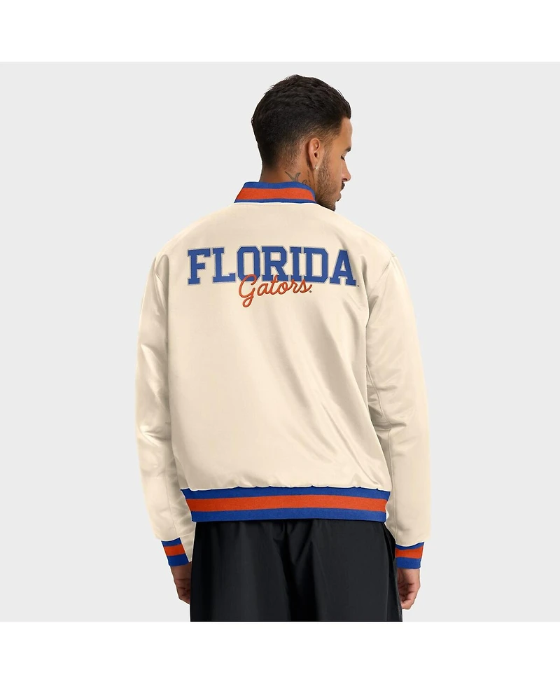 Nike Men's Tan Florida Gators Legacy Full-Snap Bomber Jacket