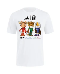 Adidas Men's White Fifa World Cup Gear 2026 Mascot T-Shirt