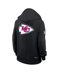 Nike Women's Black Kansas City Chiefs 2025 Nfl Crucial Catch Sideline Standard Issue Dri-fit Hoodie